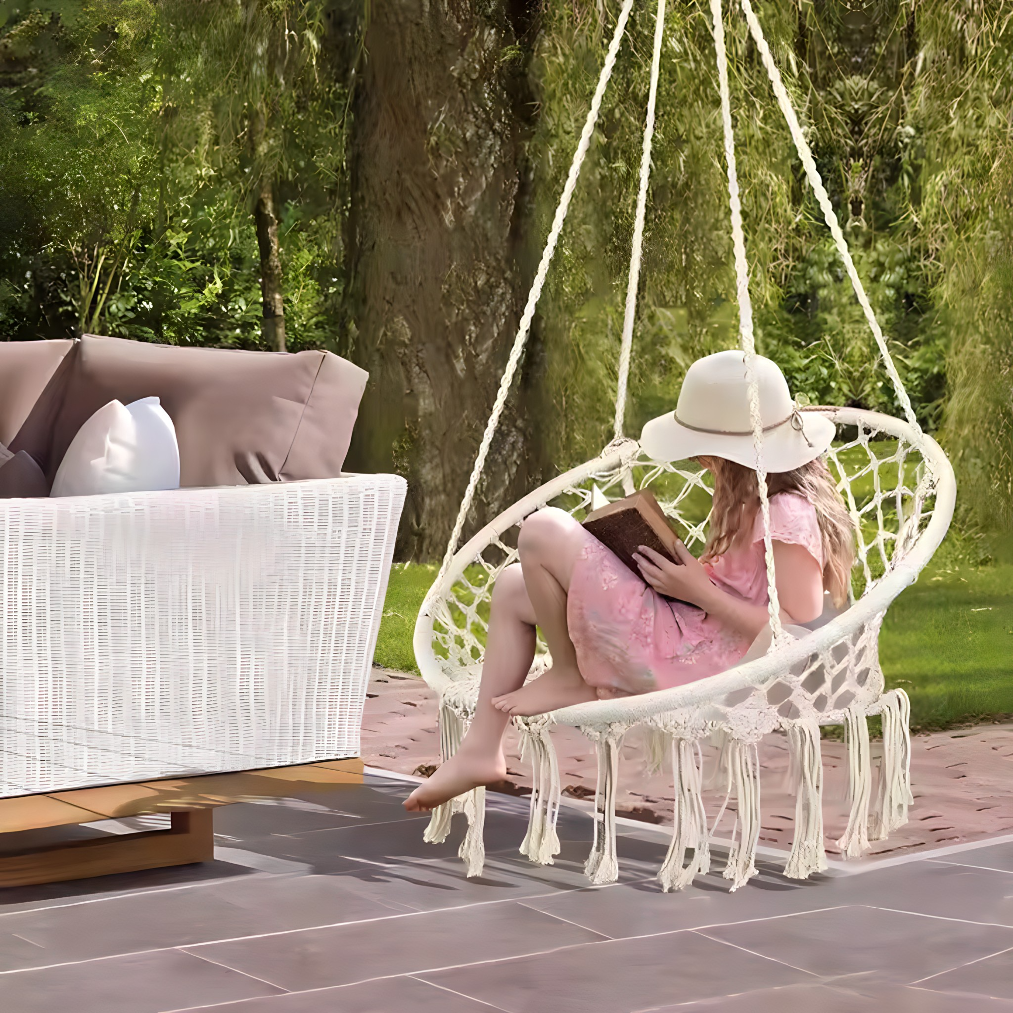 Boho ljuljaška za sedenje