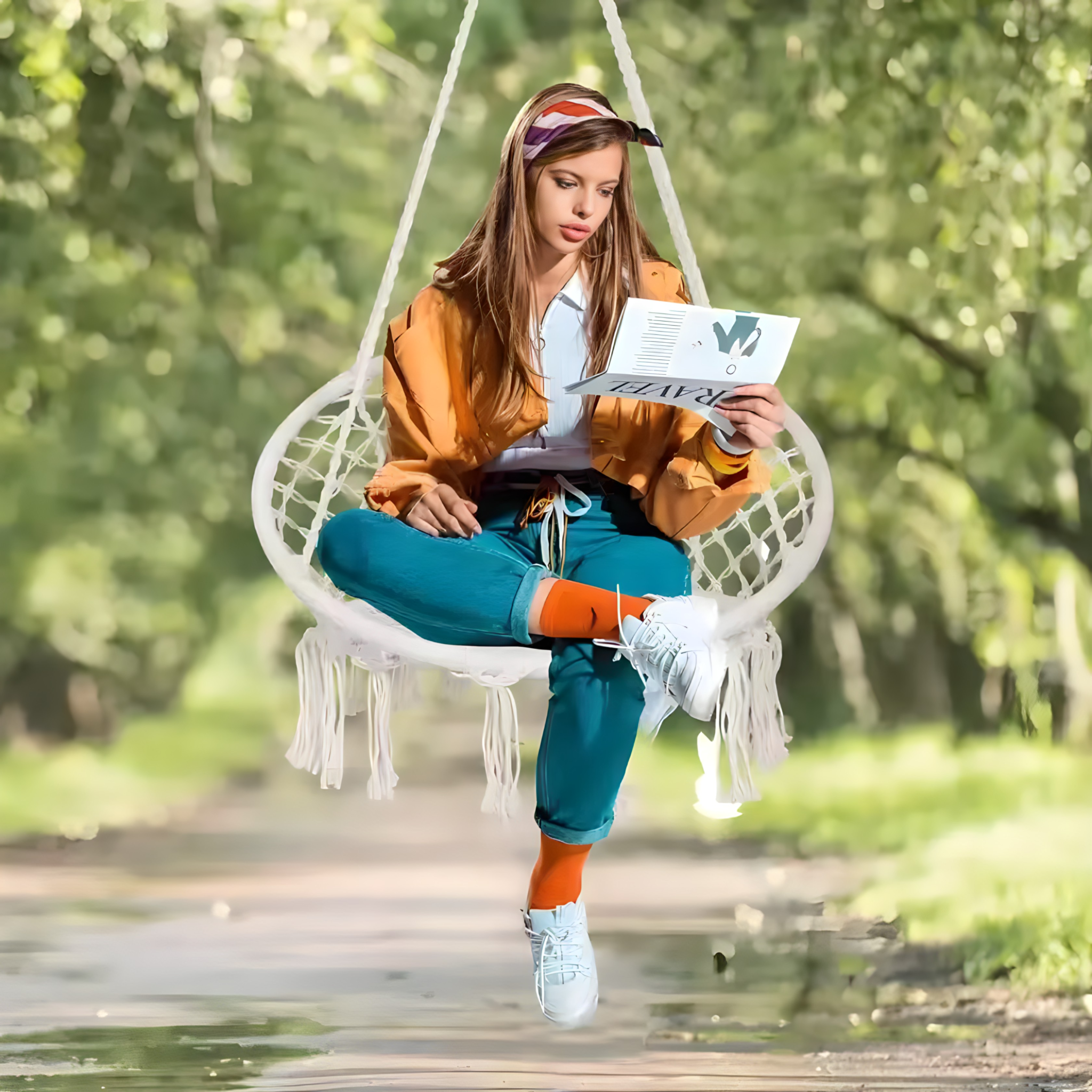 Boho ljuljaška za sedenje