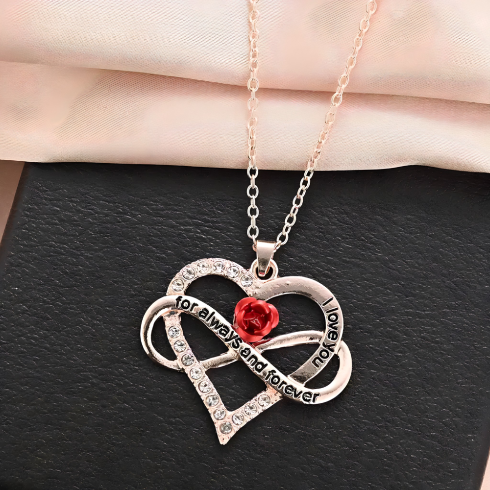 LUX poklon set – buket ruza, plisani medvedic i ogrlica - rs-mangoshop.com