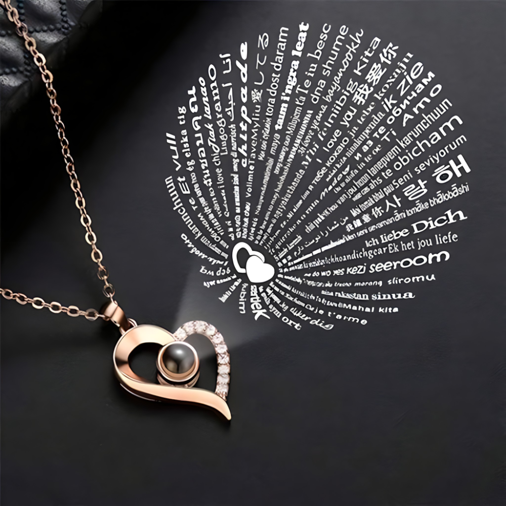 Ogrlica Volim te na 100 jezika - rs-mangoshop.com