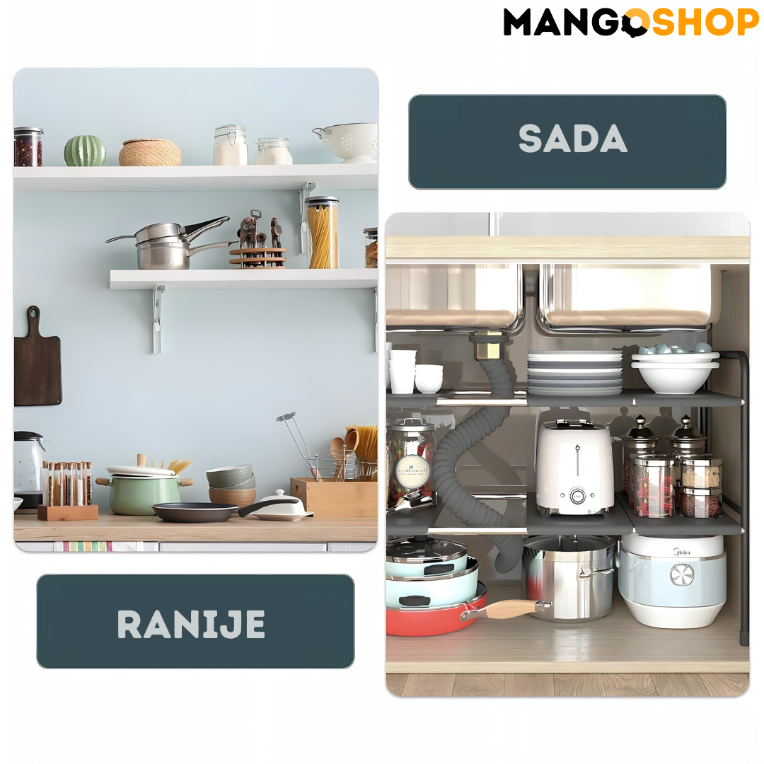 Podesiva polica za ispod sudopere - rs-mangoshop.com