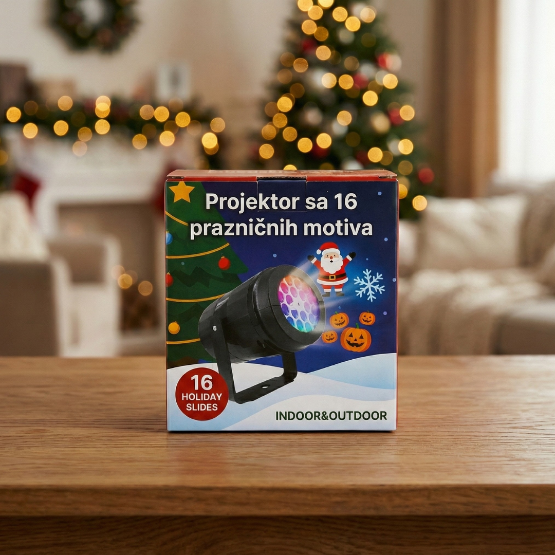 Projektor sa 16 praznicnih motiva - rs-mangoshop.com
