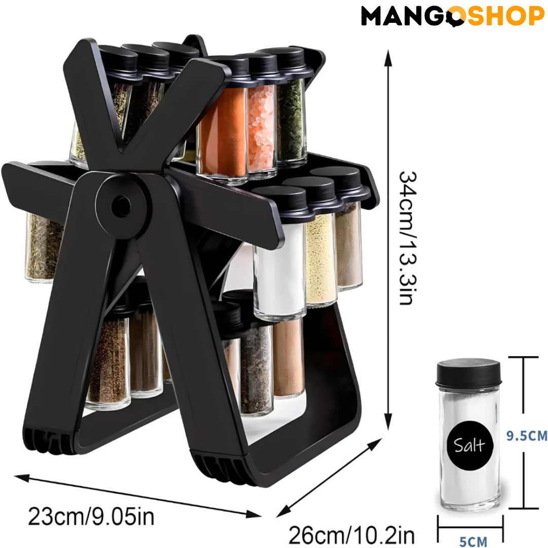 Rotirajuci stalak za zacine sa teglicama - rs-mangoshop.com
