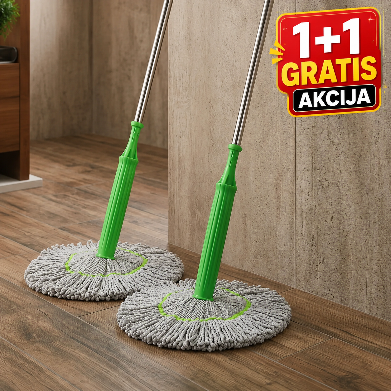 AquaClean mop 1+1 GRATIS akcija