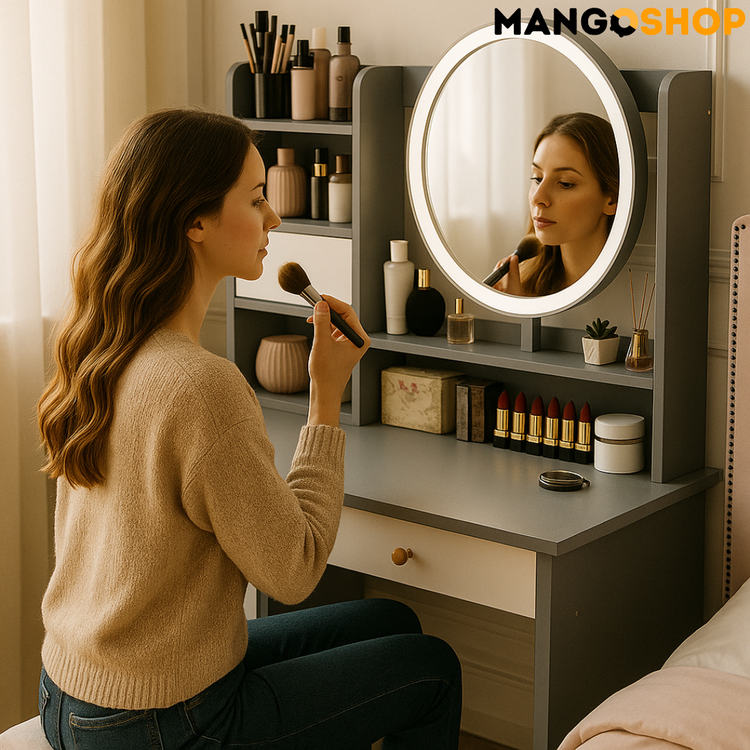Stocic za sminkanje sa ogledalom - rs-mangoshop.com
