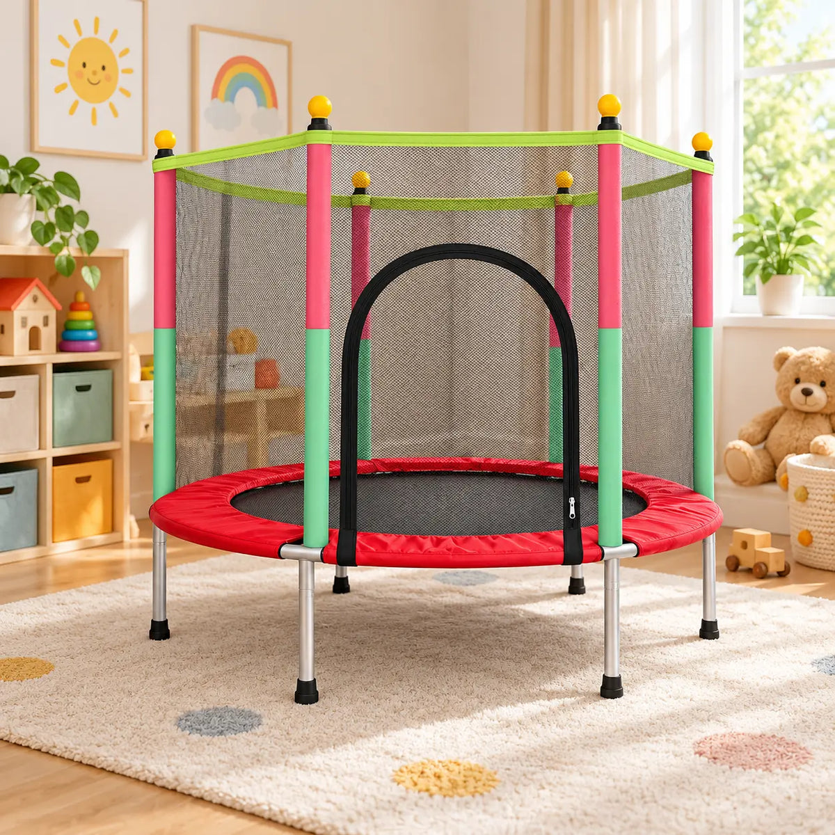 Trambolina za decu sa zaštitnom mrežom 140 cm