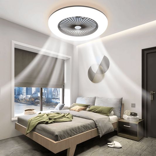 Luster ventilator za plafon - Protok vazduha + osvetljenje