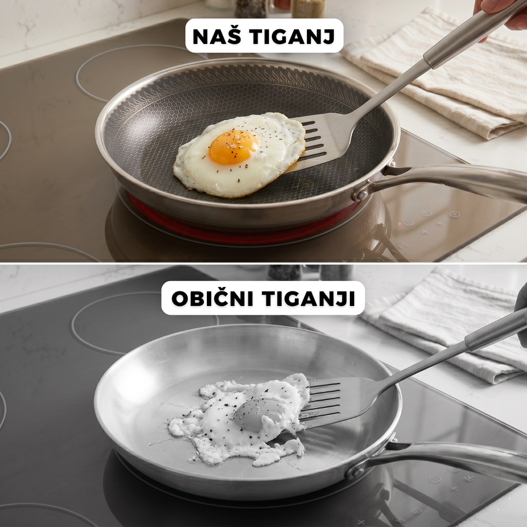 Saćasta nelepljiva struktura