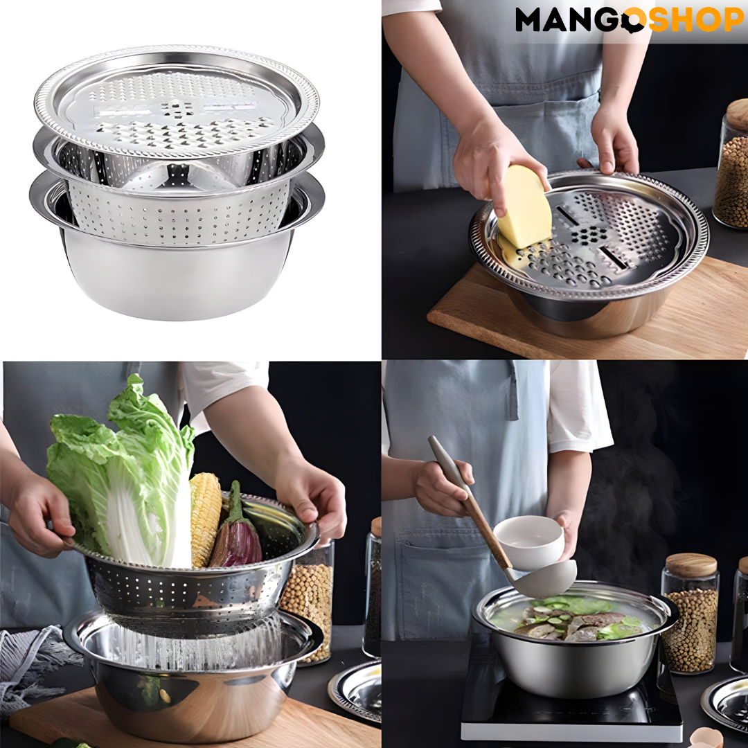 3u1 Cinija, cediljka i rende - rs-mangoshop.com