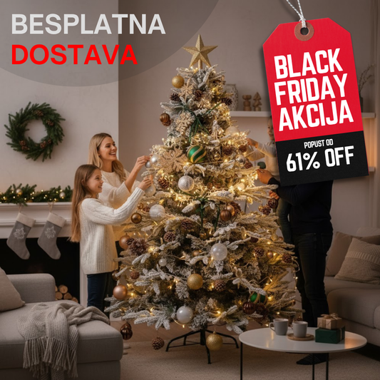Novogodišnja snežna jelka (BESPLATNA ISPORUKA)