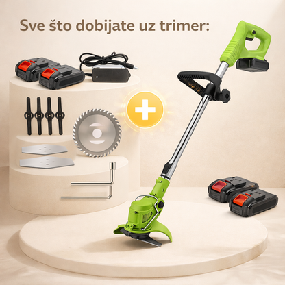 Aku trimer za travu sa 2 baterije - rs-mangoshop.com
