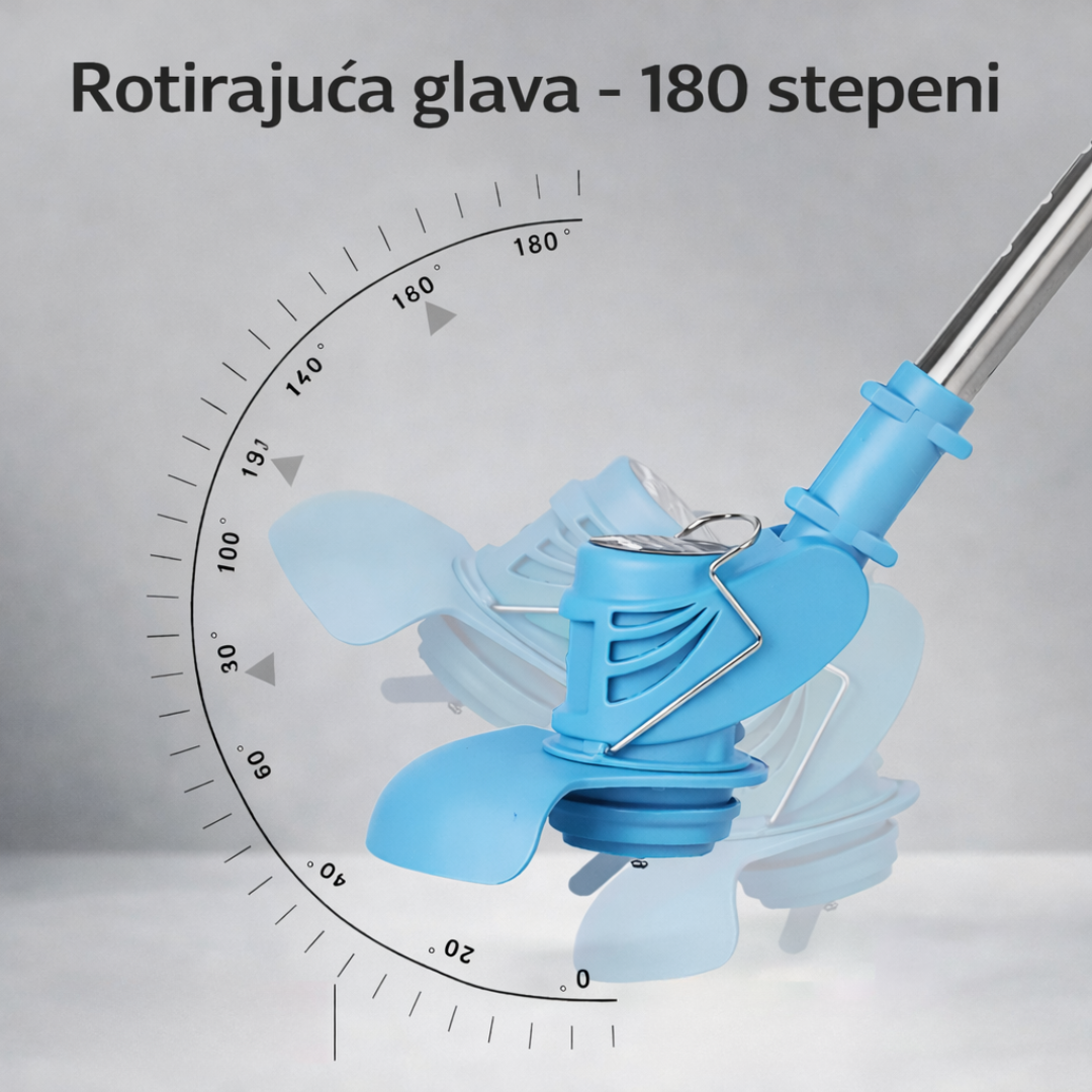Aku trimer za travu sa točkićima - rs-mangoshop.com
