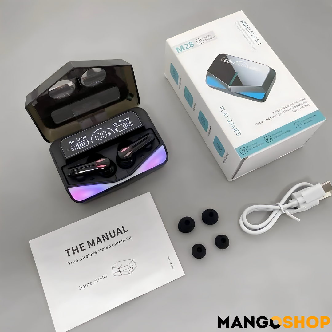 BASSBUDS M28 bluetooth slusalice - rs-mangoshop.com