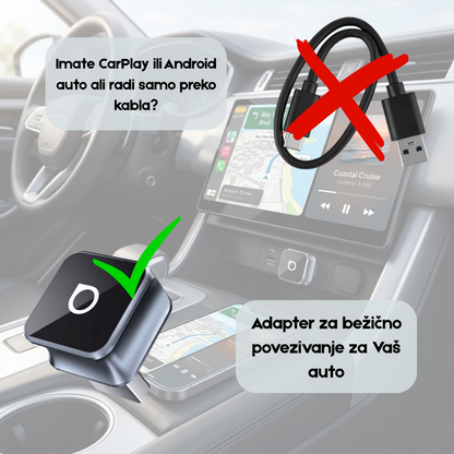 Bežični adapter za CarPlay i Android auto - rs-mangohop.com
