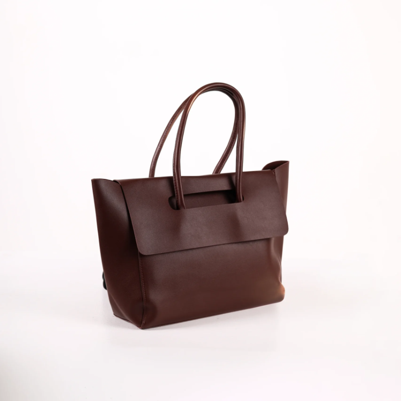 Braon sofisticirana torba na preklop KA015 - rs-mangoshop.com