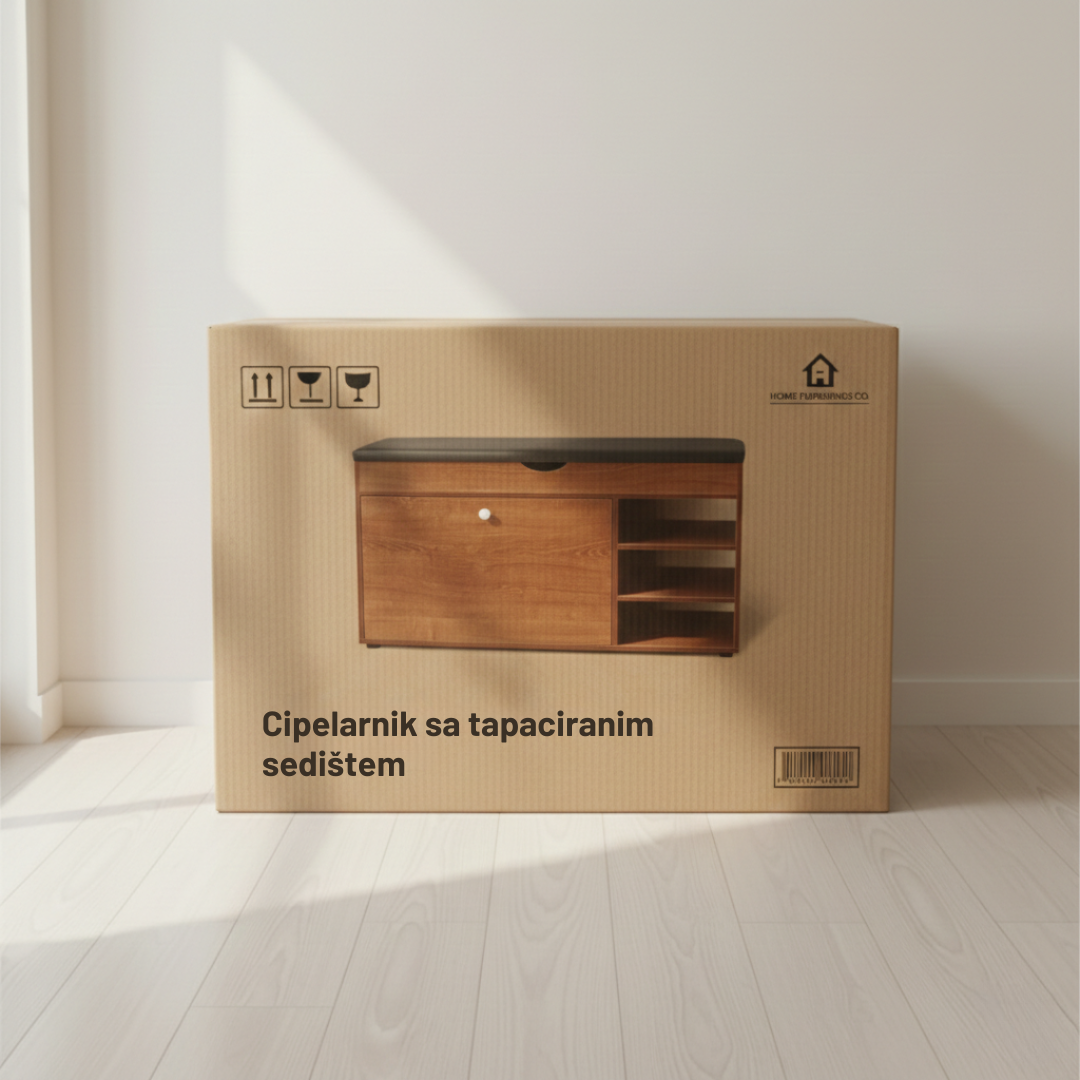 Cipelarnik sa tapaciranim sedištem