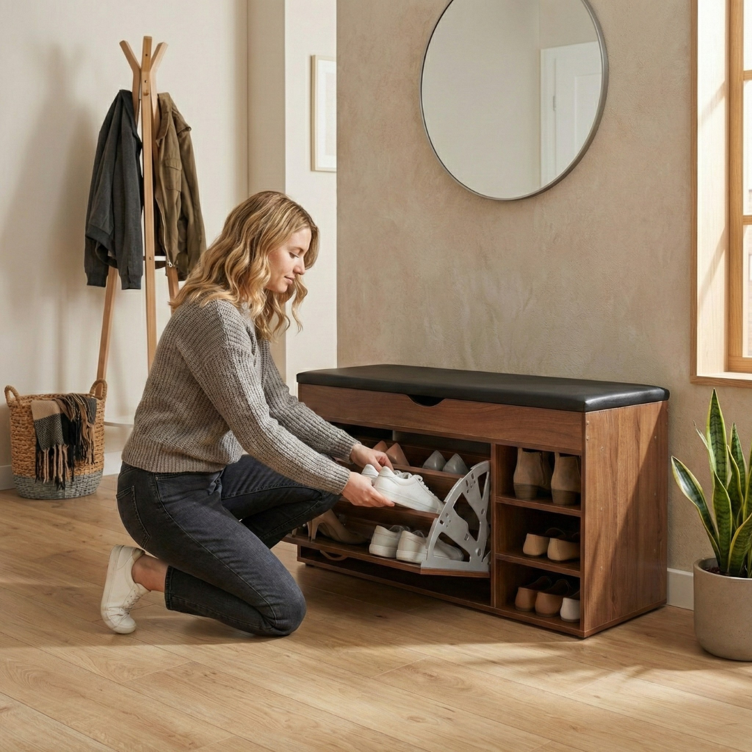 Cipelarnik sa tapaciranim sedištem - rs-mangoshop.com