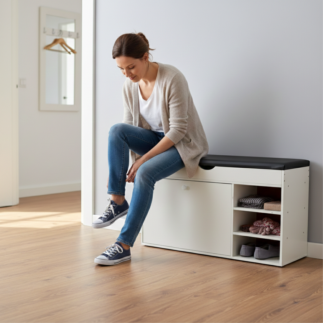 Cipelarnik sa tapaciranim sedištem - rs-mangoshop.com