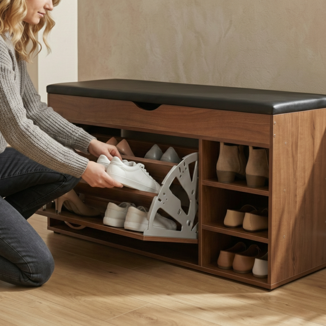 Cipelarnik sa tapaciranim sedištem - rs-mangoshop.com