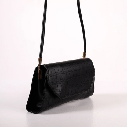 Crna reljefna torbica KA044 - rs-mangoshop.com