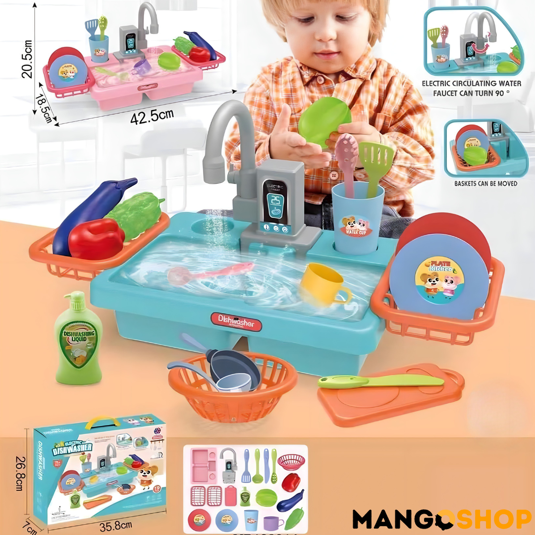 Decija sudopera na baterije sa toplom vodom - rs-mangoshop.com