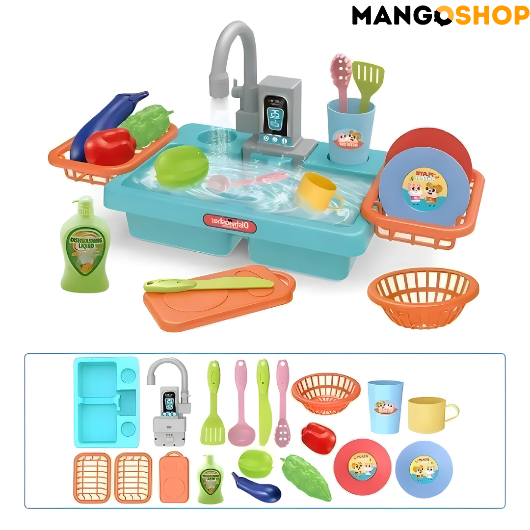 Decija sudopera na baterije sa toplom vodom - rs-mangoshop.com