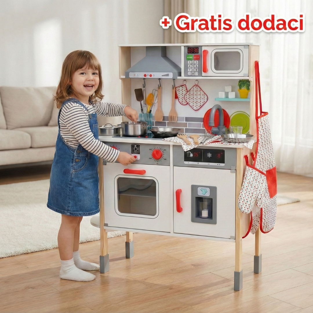 Drvena decija kuhinja - rs-mangoshop.com