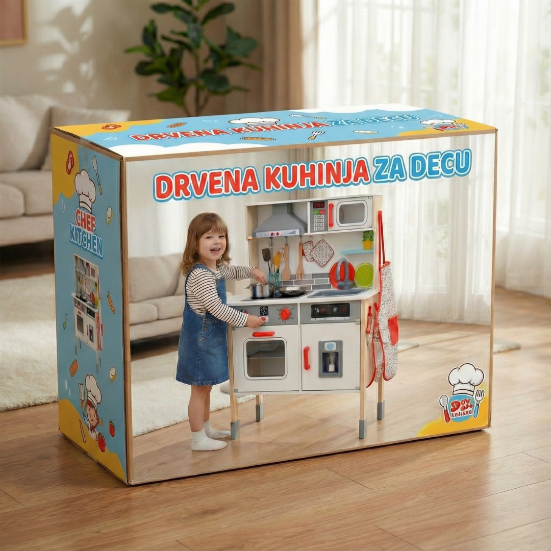 Drvena decija kuhinja - rs-mangoshop.com
