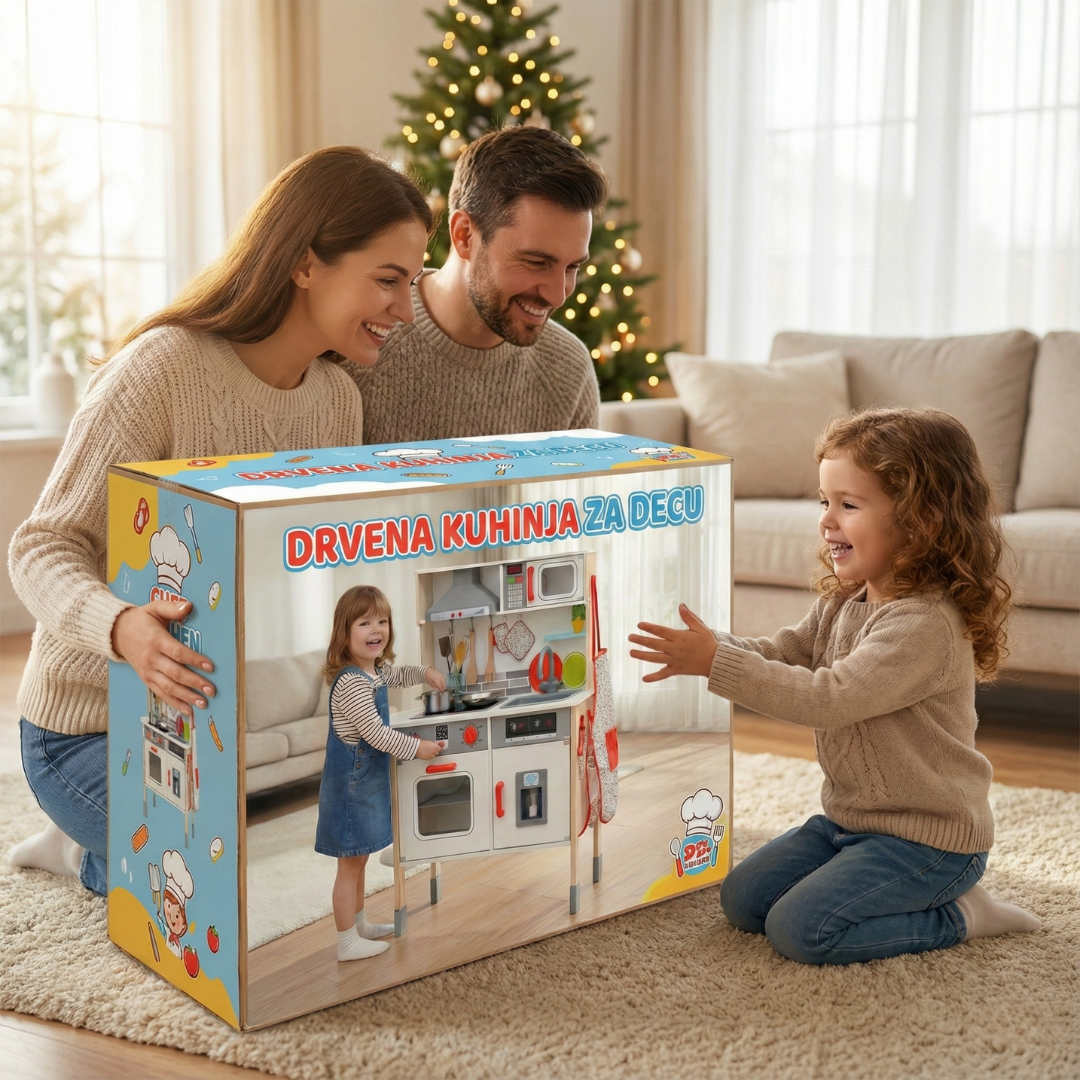 Drvena decija kuhinja - rs-mangoshop.com