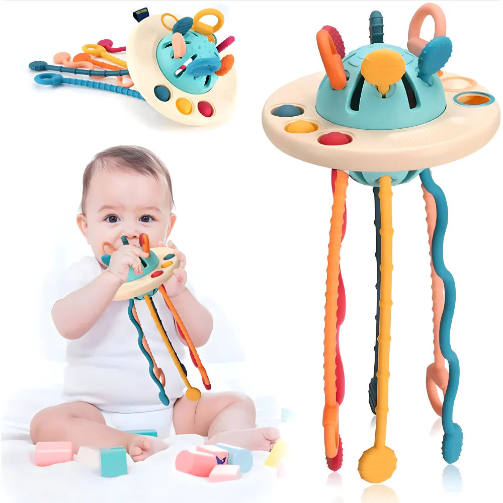 Edukativna igračka sa trakama za bebe i decu – Montesori koncept - rs-mangoshop.com