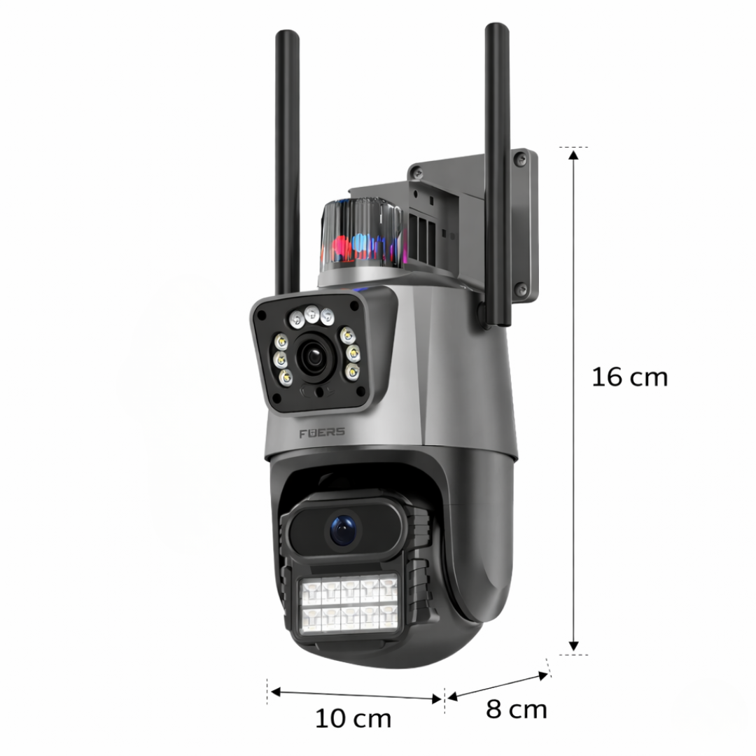 Ip kamera PTZ kamera sa 2 sociva i sirenom 4k 8x zoom - rs-mangoshop.com

