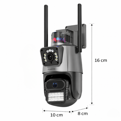 Ip kamera PTZ kamera sa 2 sociva i sirenom 4k 8x zoom - rs-mangoshop.com
