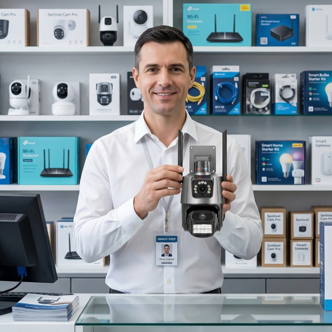 Ip kamera PTZ kamera sa 2 sociva i sirenom 4k 8x zoom - rs-mangoshop.com
