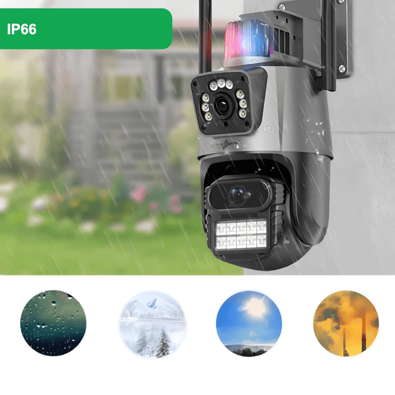 Ip kamera PTZ kamera sa 2 sociva i sirenom 4k 8x zoom - rs-mangoshop.com
