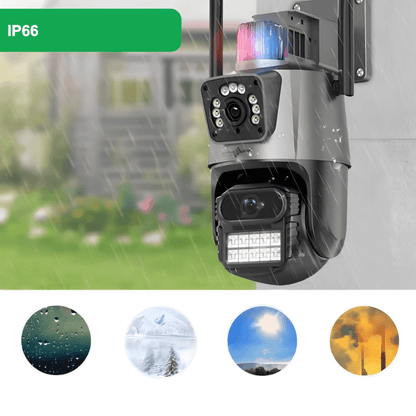 Ip kamera PTZ kamera sa 2 sociva i sirenom 4k 8x zoom - rs-mangoshop.com
