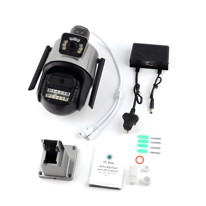 Ip kamera PTZ kamera sa 2 sociva i sirenom 4k 8x zoom - rs-mangoshop.com
