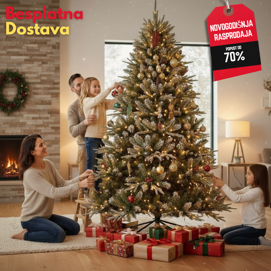 Novogodišnja jelka sa šišarkama (BESPLATNA ISPORUKA)