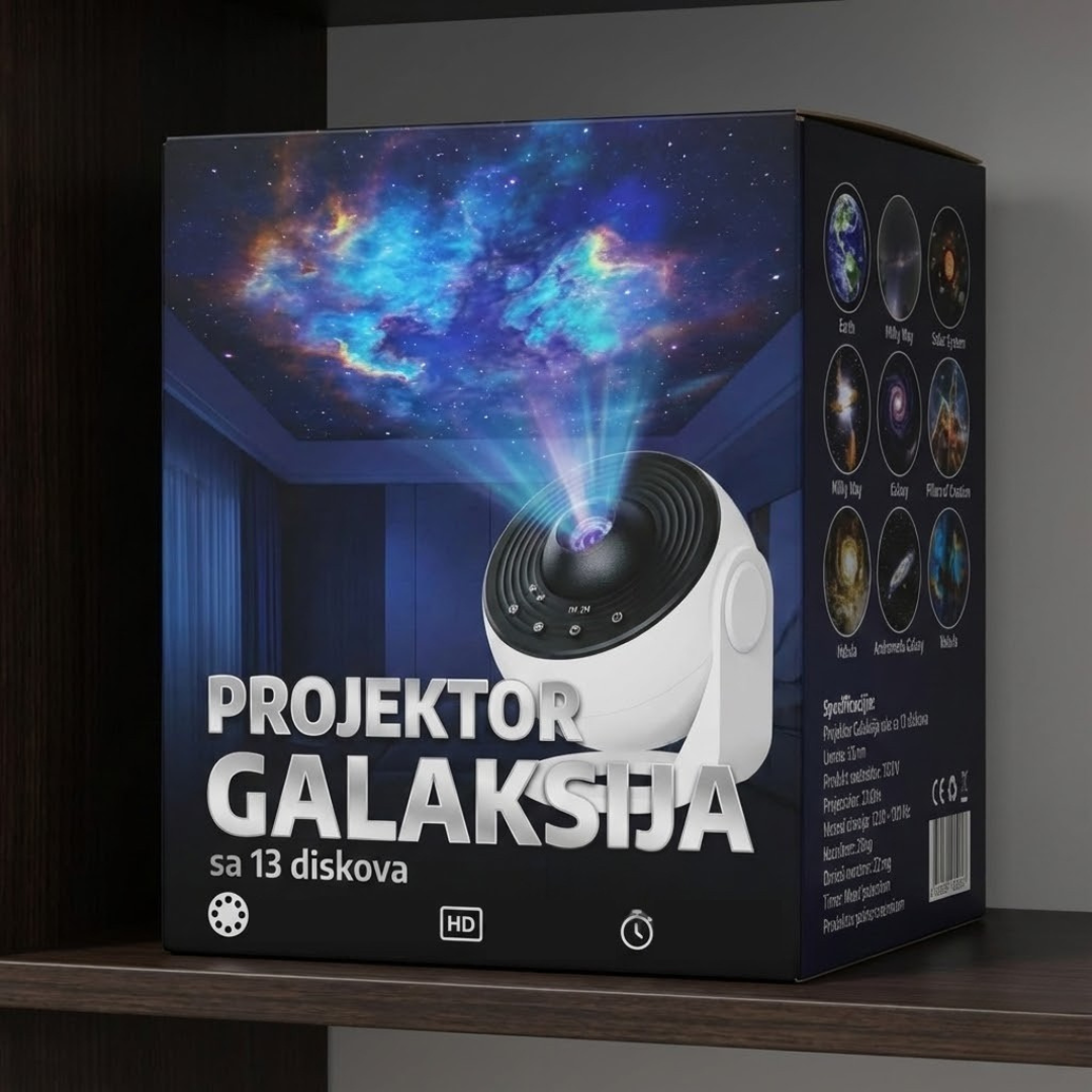 Projektor Galaksija + 13 diskova gratis