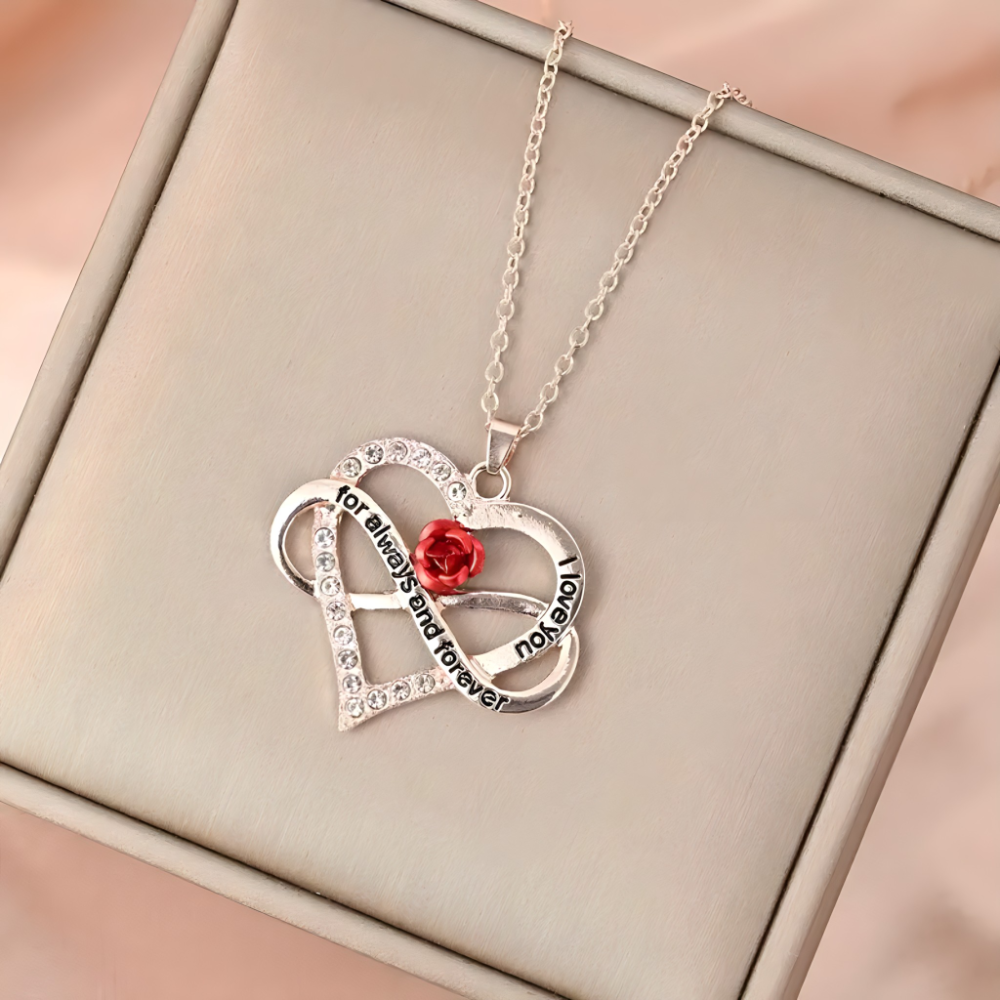 LUX poklon set – buket ruza, plisani medvedic i ogrlica - rs-mangoshop.com 