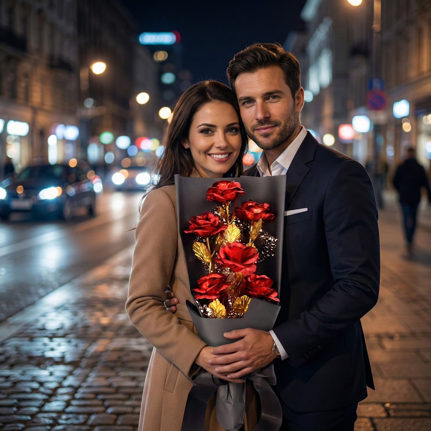 Luksuzni buket zlatnih ruža - elegantan poklon za svaku priliku