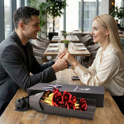 Luksuzni buket zlatnih ruža - elegantan poklon za svaku priliku