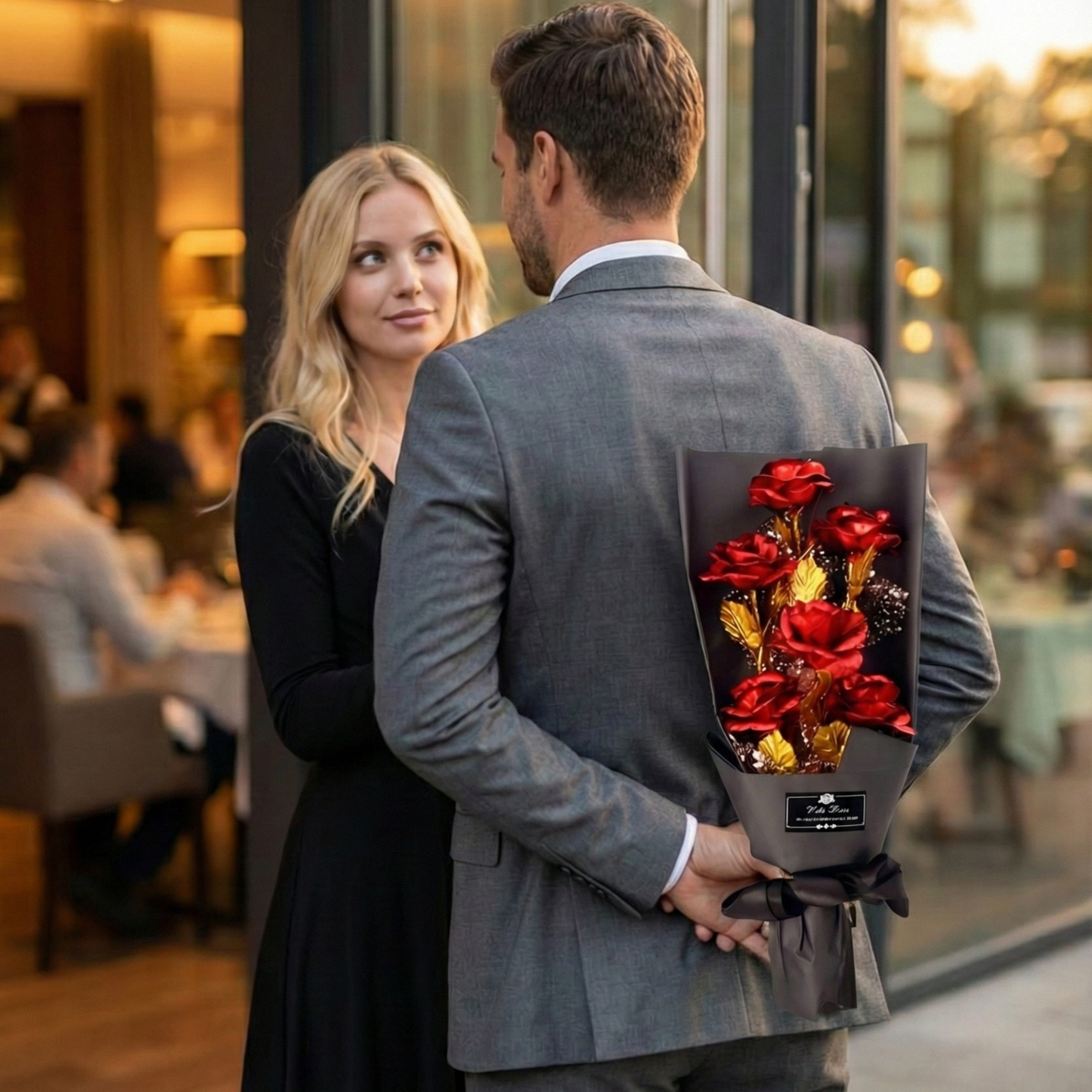 Luksuzni buket zlatnih ruža - elegantan poklon za svaku priliku