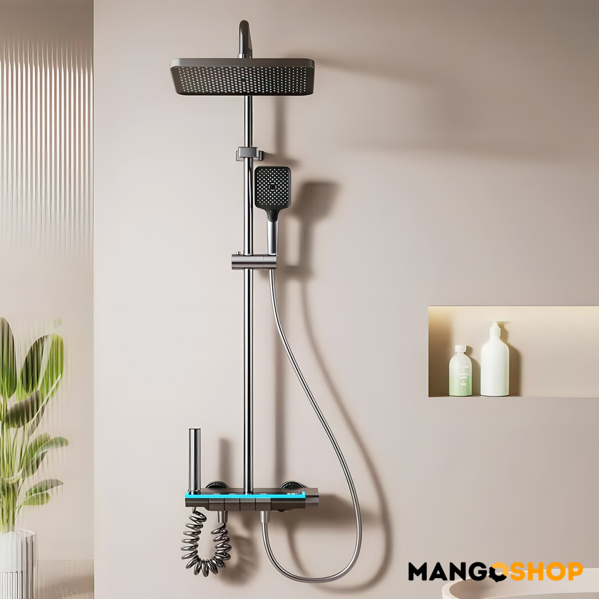 Luksuzni zidni tuš sa dodacima i displejom model 2 img2 - rs.mangoshop.com