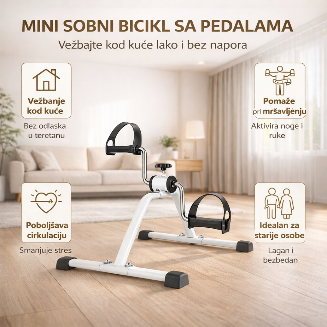Mini sobni bicikl sa pedalama - rs-mangoshop.com
