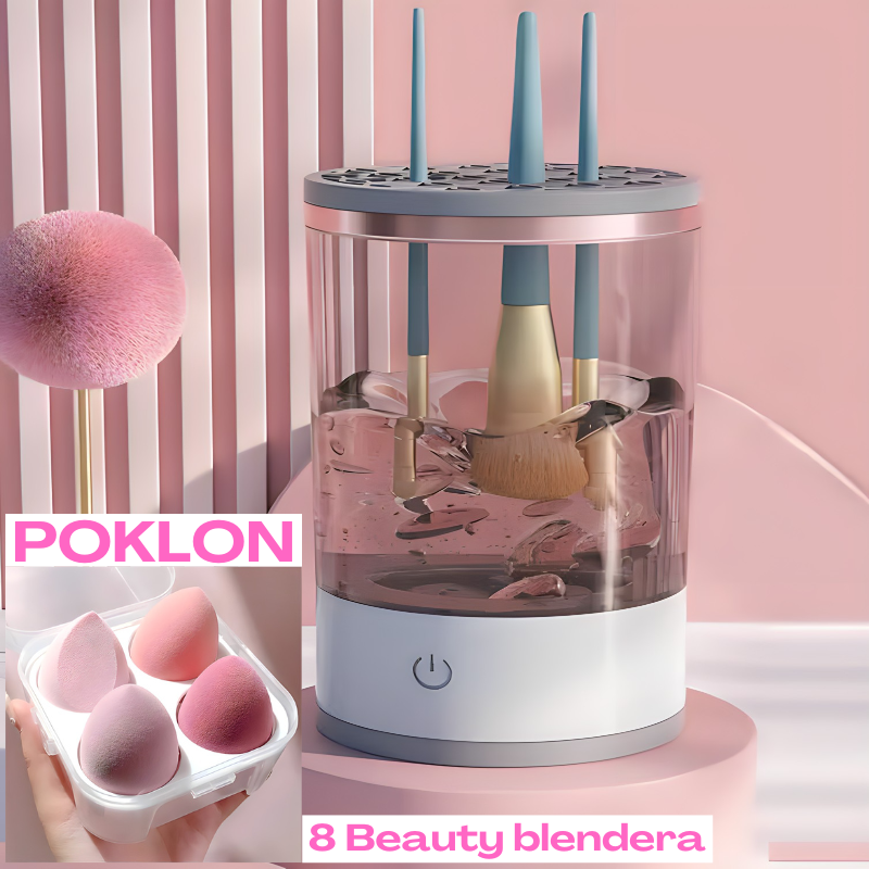 Električni aparat za čišćenje četkica +8 Beautyblendera POKLON