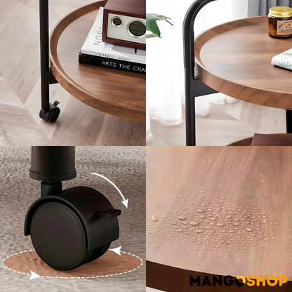 Pokretni bočni okrugli stočić - rs-mangoshop.com