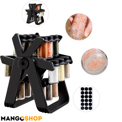 Rotirajuci stalak za zacine sa teglicama - rs-mangoshop.com
