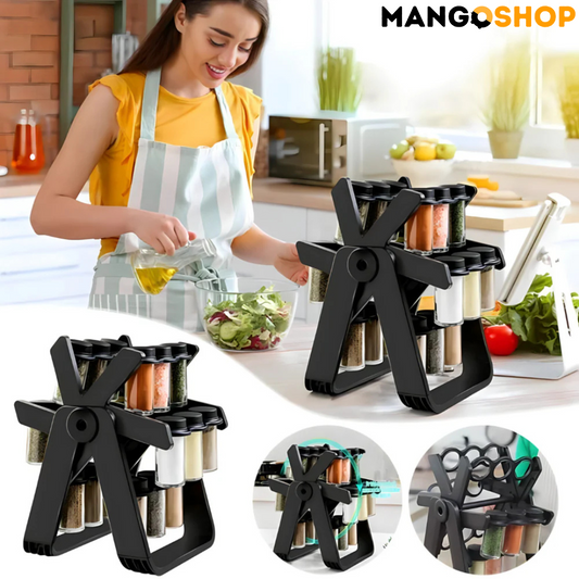 Rotirajuci stalak za zacine sa teglicama - rs-mangoshop.com