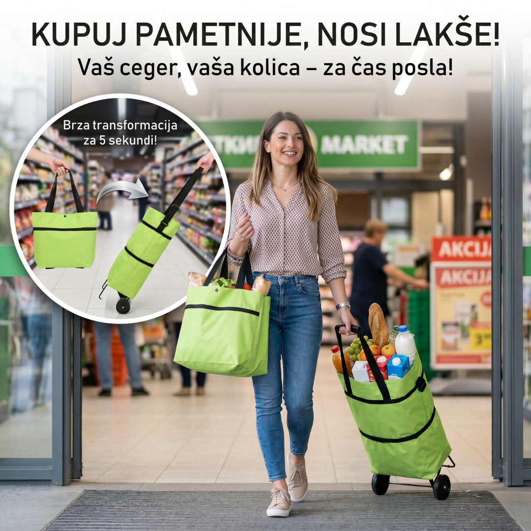 Multifunkcionalna Ceger - kolica za kupovinu