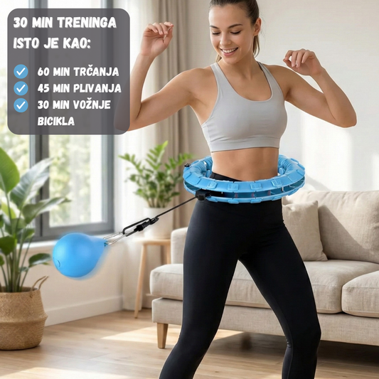 Masažni hulahop - pametni obruč za vežbanje sa tegom